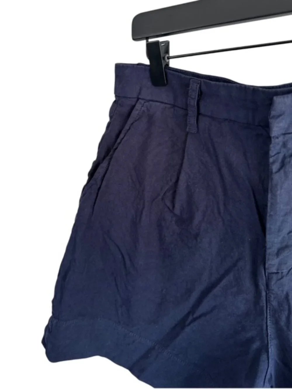 Frank & Eileen Waterford 8 Shorts Navy Italian Performance Linen
